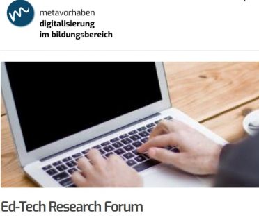 Towards entry "Projekt DiKuBi-Meta auf dem Ed-Tech Research Forum 2019"